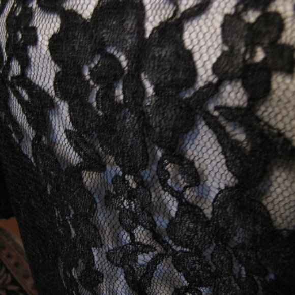 Glamorous goth! Black beaded lace & velvet ensemble, Laura Rogers, Medium - Picture 7 of 12